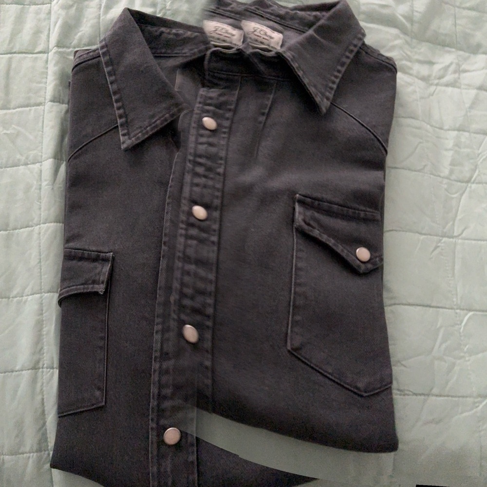 J. Crew Dark Gray Shirt Jacket